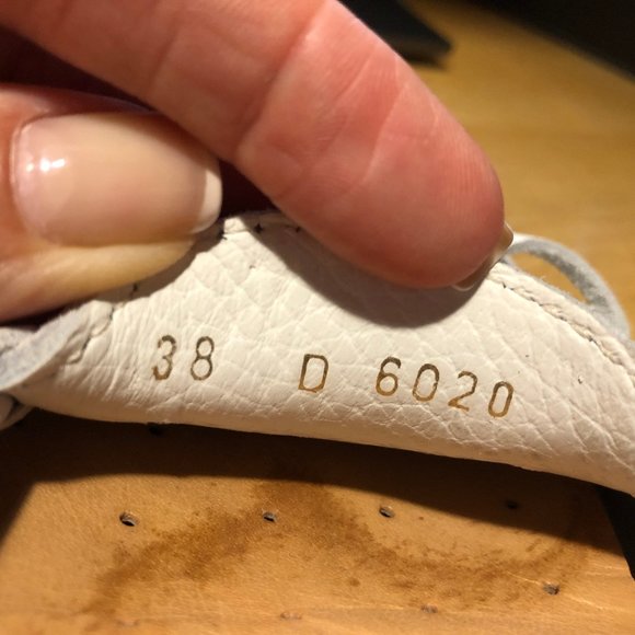 Womens L'Artigiano Sorrentino White Leather Flat Driving Shoes 38D US/8D * - Picture 8 of 10